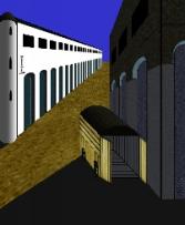 Reconstruction of deChirico's Mystery and Melancholy of a Street