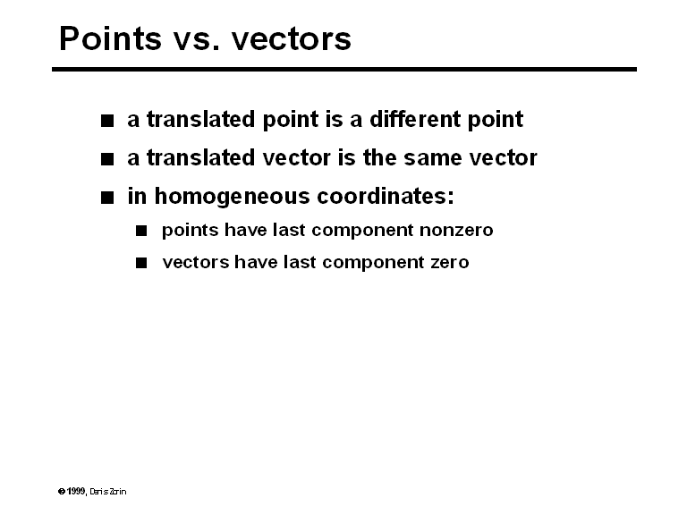 Point Vector Features Points vs. vectors
