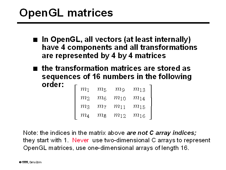 Opengl Model Matrix Example OpenGL matrices