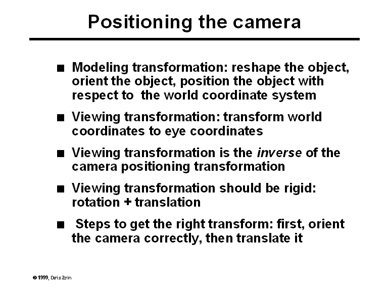 Positioning The Camera