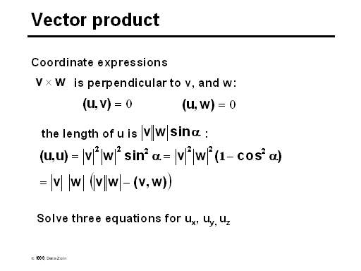 Vector product