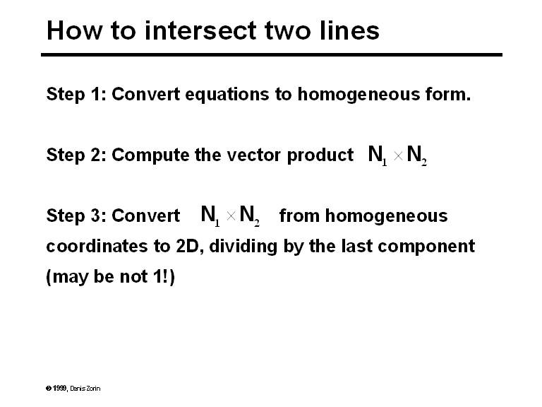 How To Intersect Two Lines